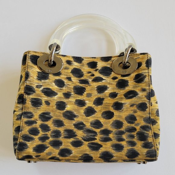 ✨HOST PICK✨ Lady DIOR Mini Leopard Cloth - Vintage & Rare - Picture 2 of 8